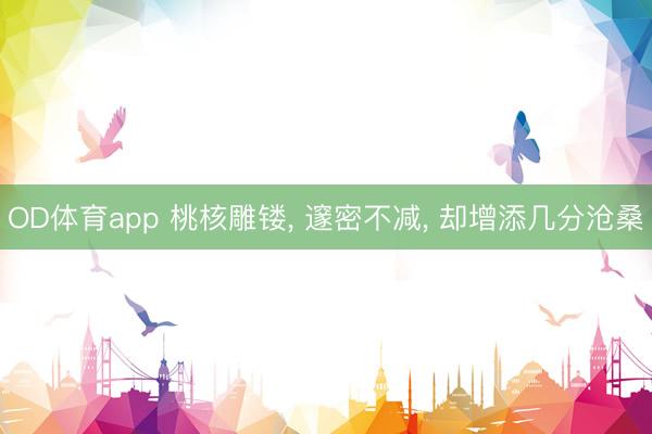 OD体育app 桃核雕镂, 邃密不减, 却增添几分沧桑